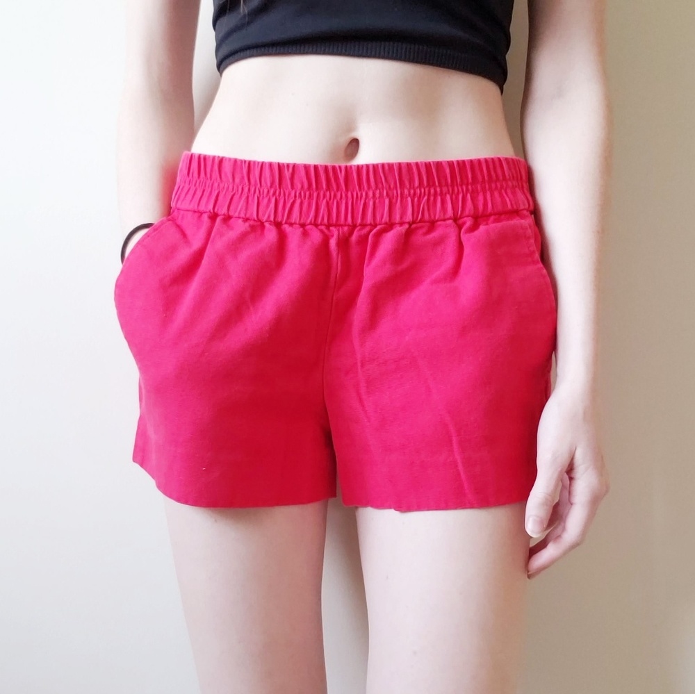 J. Crew Factory Red Cotton Shorts